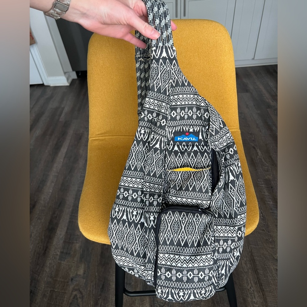 KAVU Monochrome Geometric Sling Bag